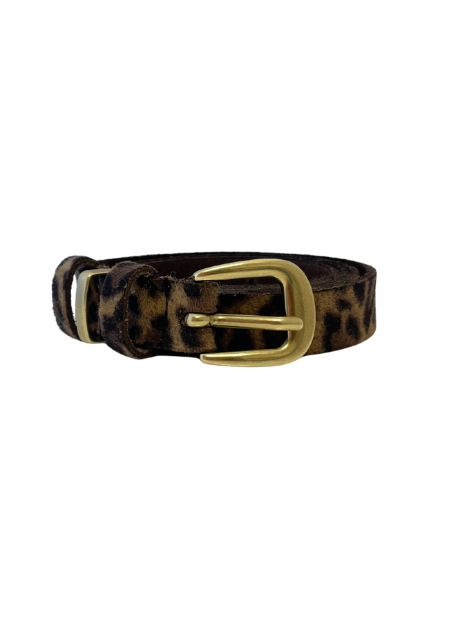 Elvy riem Skin 20558 Luipaard/Goudkleurig