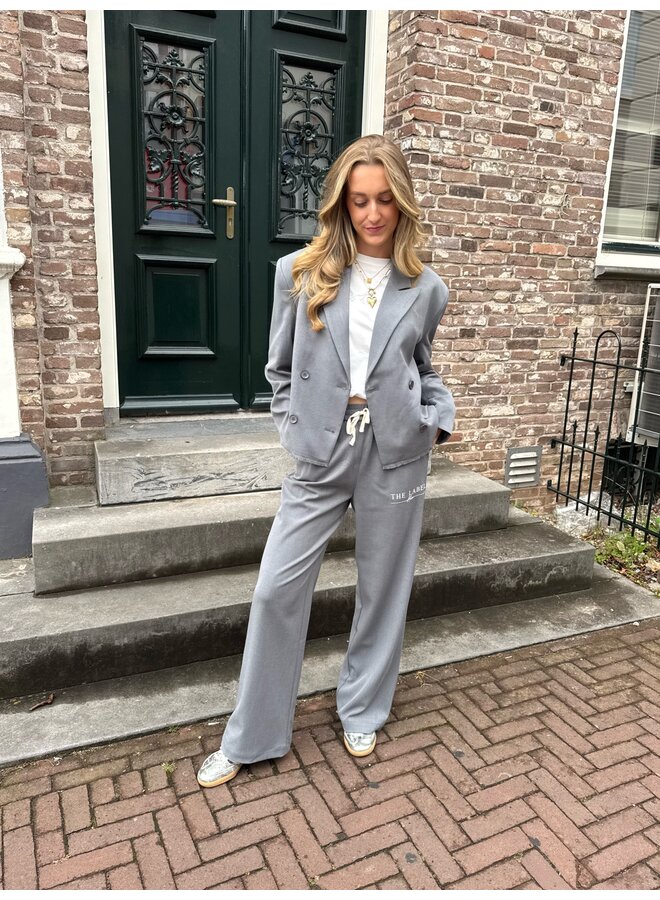 Blazer Double Breasted Soft Grey Melange