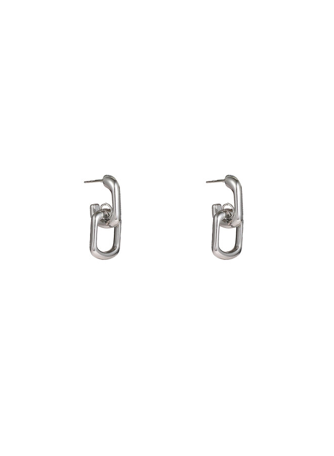 Day & Eve oorbellen E56243-1 Zilverkleurig
