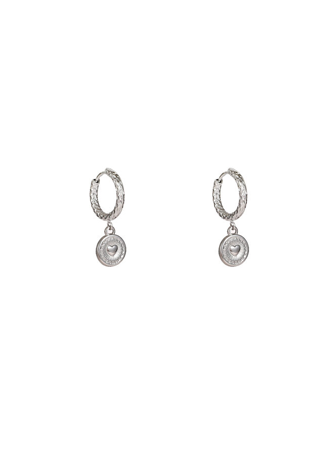 Day & Eve oorbellen E56109-1 Zilverkleurig