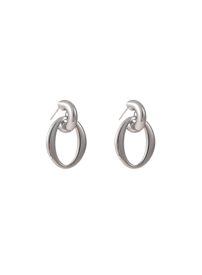 Day & Eve oorbellen E56244-1 Zilverkleurig