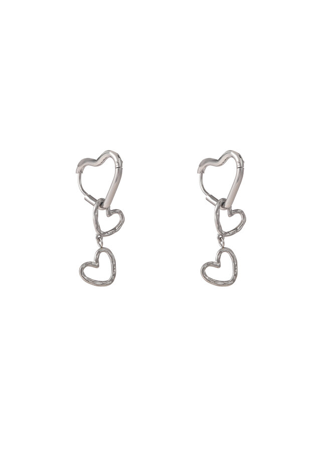 Day & Eve oorbellen E56114-1 Zilverkleurig