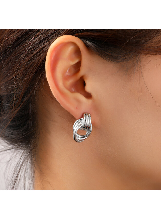 Day & Eve oorbellen E56204-1 Zilverkleurig