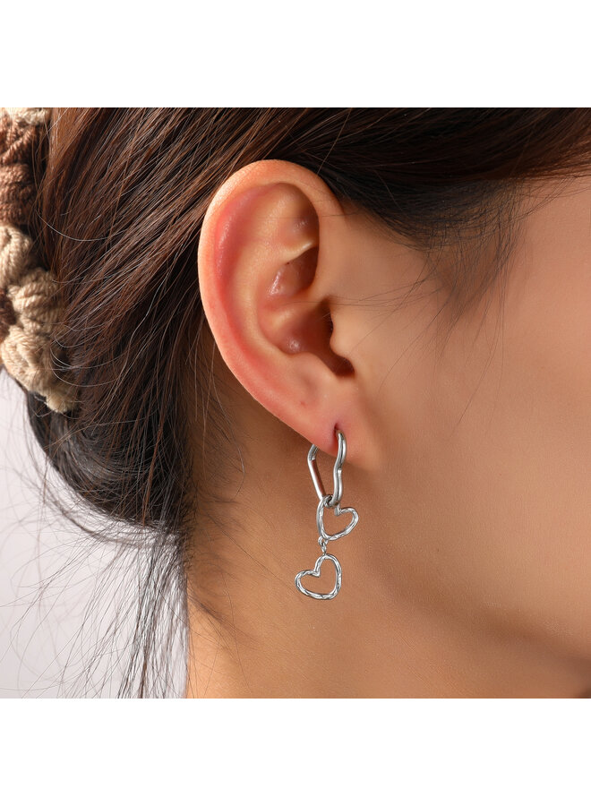 Day & Eve oorbellen E56114-1 Zilverkleurig