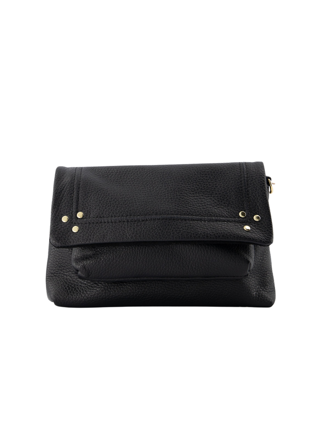 Jewelz tas Jade Classic Grain Zwart/Goudkleurig