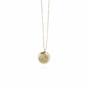 LOTT. ketting Vintage Coin Goud Verguld