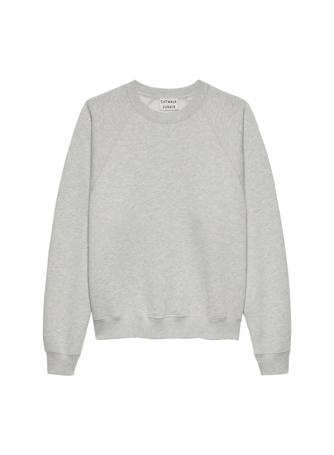 Sweater Graphic Light Grey Melange/Green