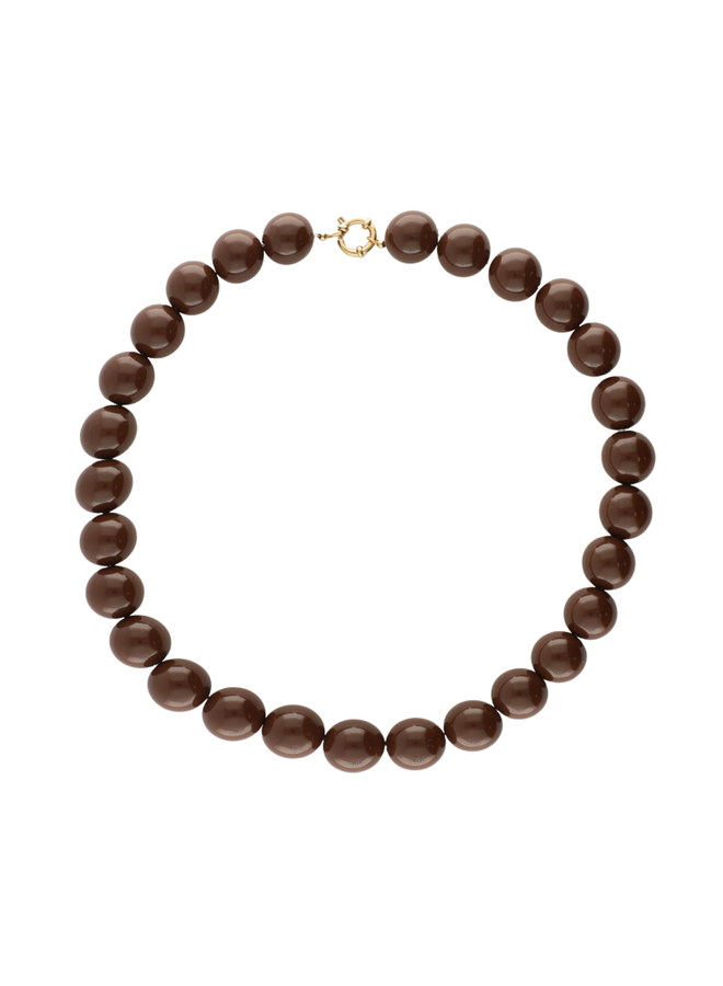 My Jewellery ketting Kralen Bruin/Goudkleurig
