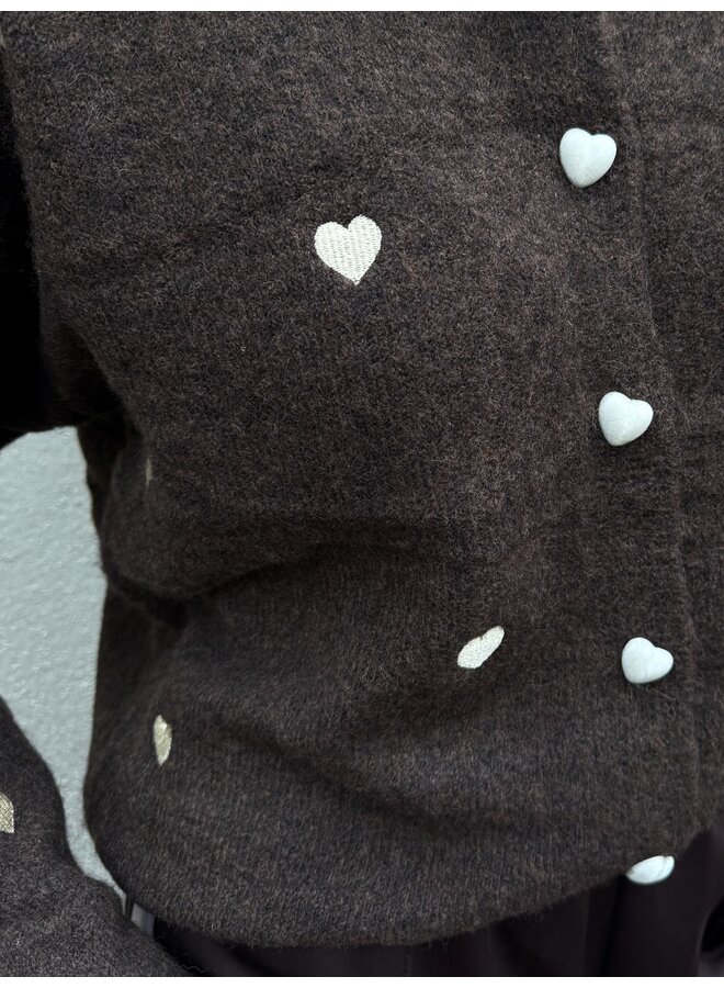 Vest Mira Bruin/Creme Onesize