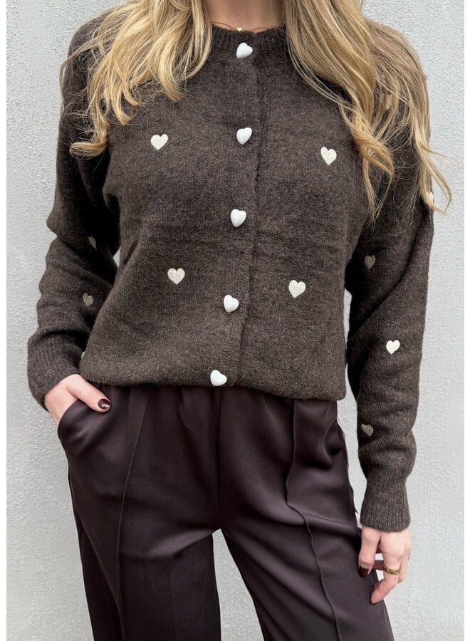 Vest Mira Bruin/Creme Onesize