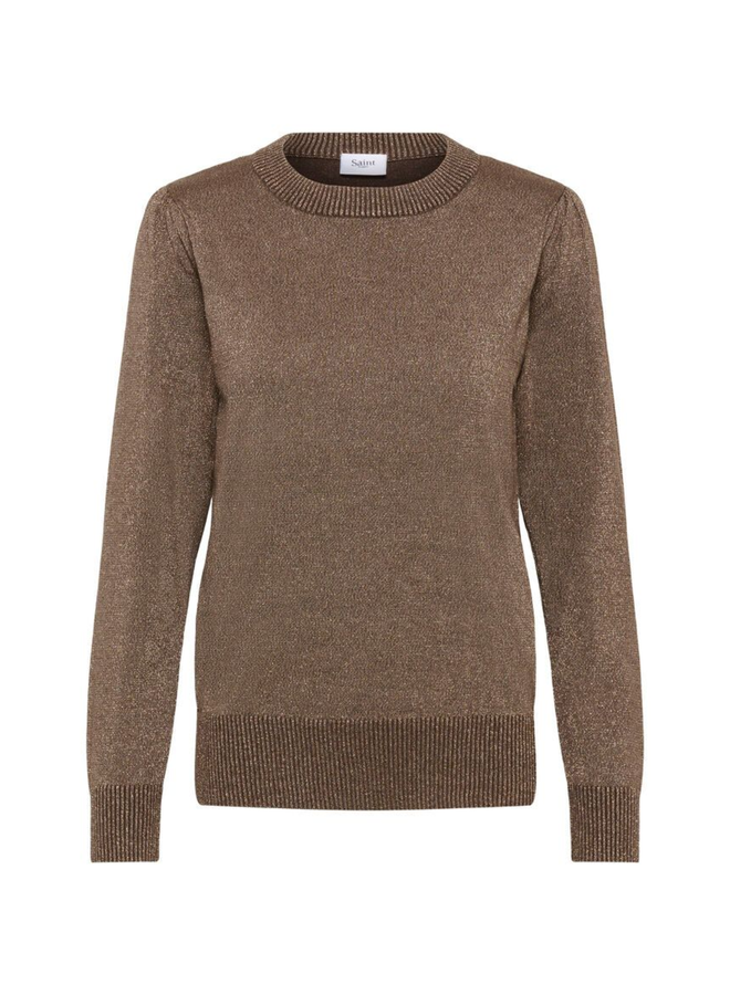 Trui MilaSZ Pofmouw Shimmer Major Brown Camel