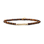 Sparkling Jewels armband Reverse Universe Tiger Eye Goudkleurig