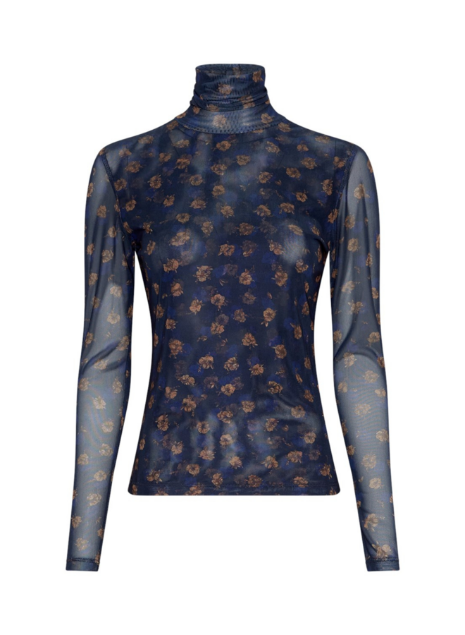 Top Ginie Illenora Mari Blue Flower