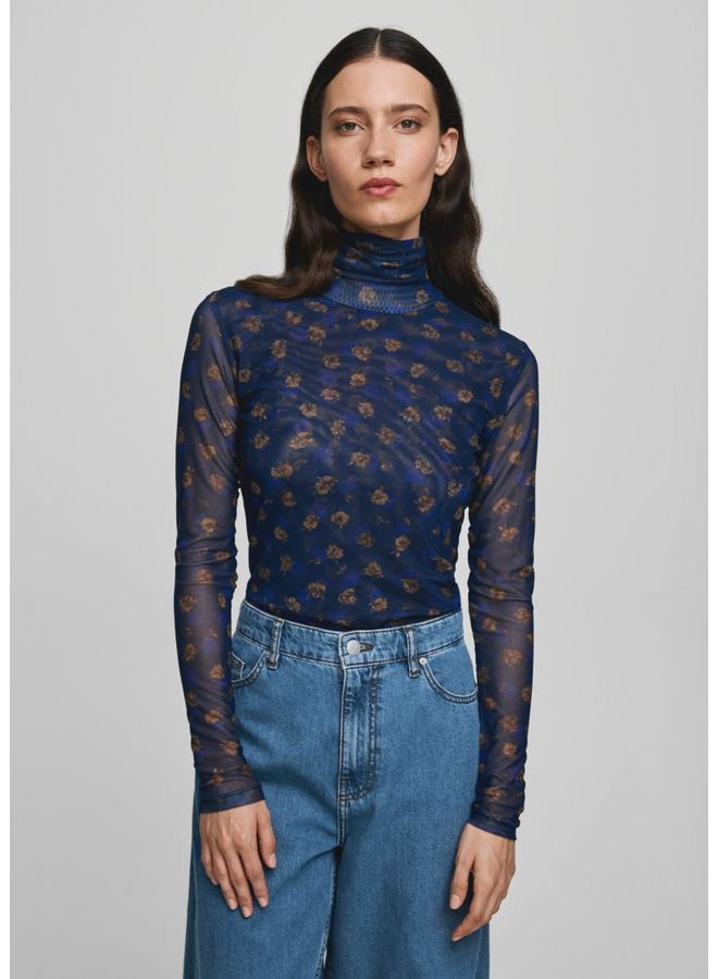 Top Ginie Illenora Mari Blue Flower