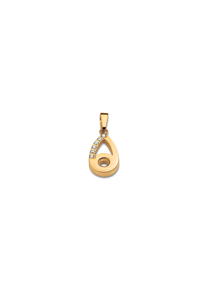 Melano Twisted hanger Tindra Crystal Goudkleurig