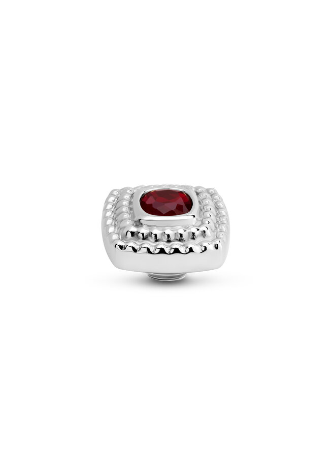Melano vivid meddy Maze Cherry Zilverkleurig