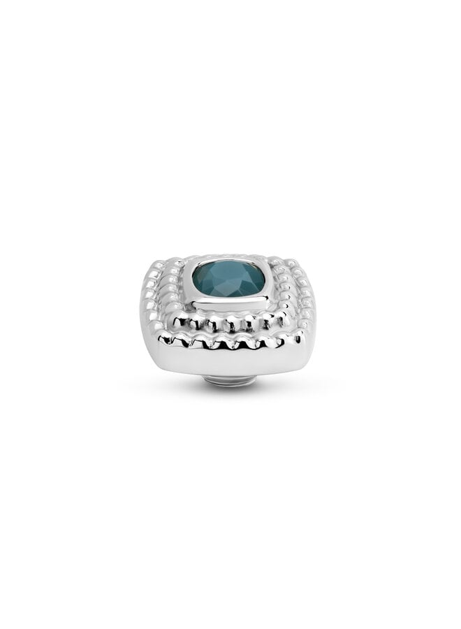 Melano vivid meddy Maze Retro Blue Zilverkleurig