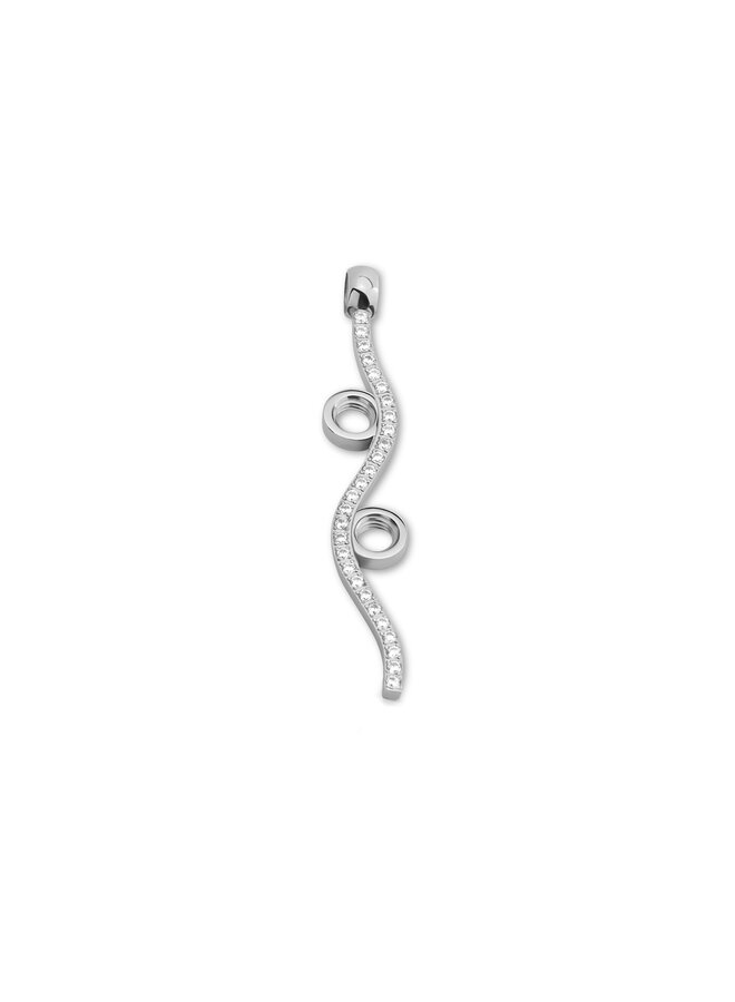 Melano Vivid hanger Viga Crystal Zilverkleurig