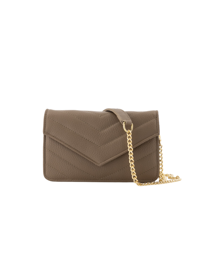 Jewelz tas Laurie Classic Grain Taupe/Goudkleurig
