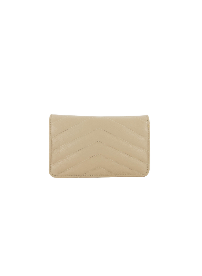 Jewelz tas Laurie Classic Grain Zand/Goudkleurig