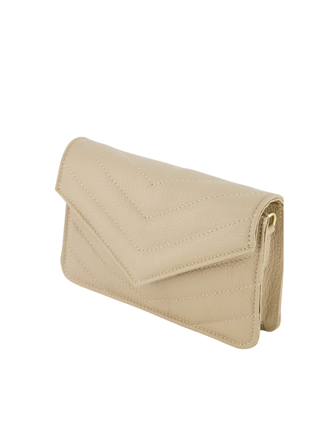Jewelz tas Laurie Classic Grain Zand/Goudkleurig