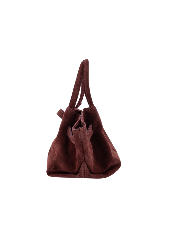 Jewelz tas Leonie Suède Bordeaux/Goudkleurig