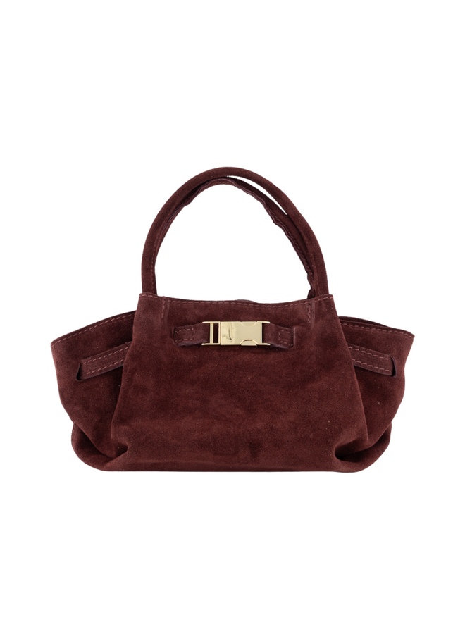 Jewelz tas Leonie Suède Bordeaux/Goudkleurig