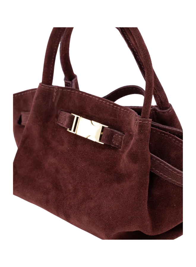 Jewelz tas Leonie Suède Bordeaux/Goudkleurig