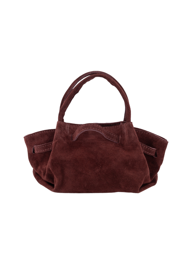 Jewelz tas Leonie Suède Bordeaux/Goudkleurig