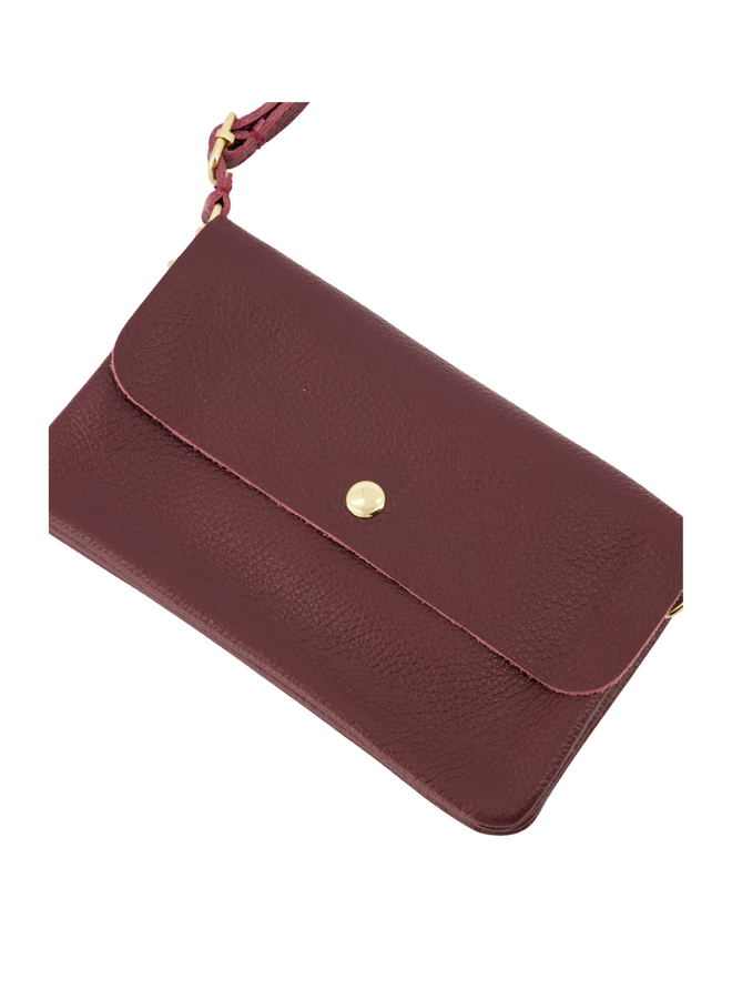Jewelz tas Misa Classic Grain Bordeaux/Goudkleurig
