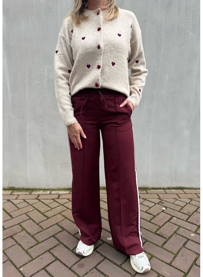 Broek Tess Donkerrood