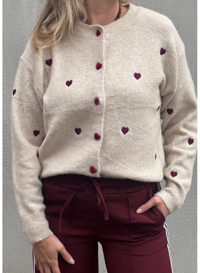 Vest Mira Beige/Bordeaux Onesize