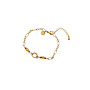 Day & Eve armband B56325-2 Bruin/Goudkleurig