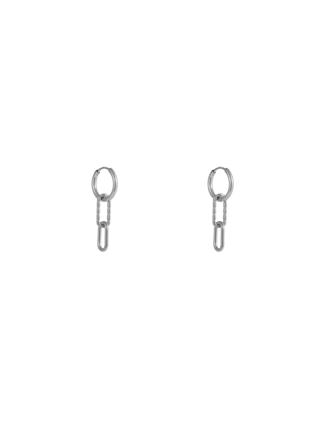 Day & Eve oorbellen E56100-1 Zilverkleurig