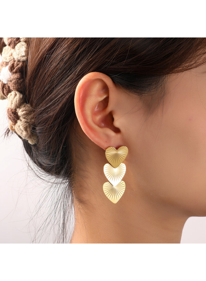 Day & Eve oorbellen E56272-2 Goudkleurig