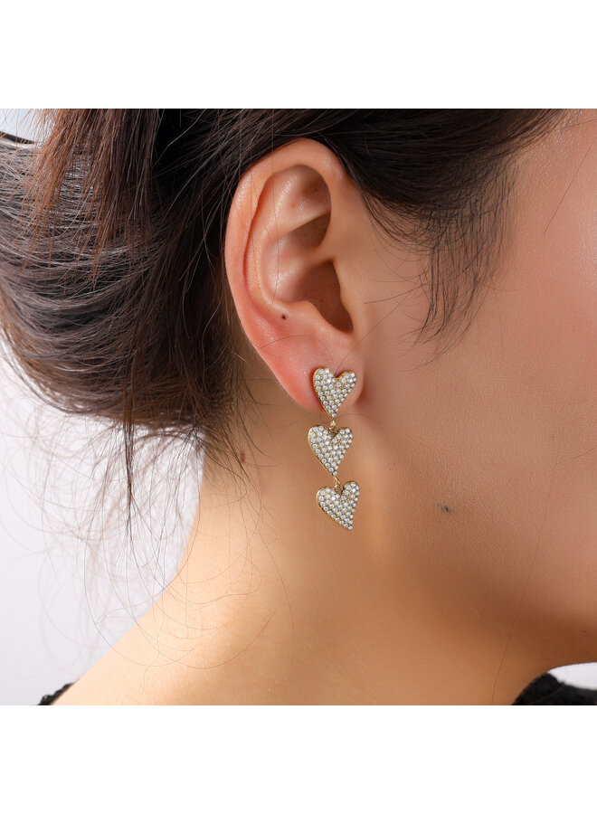 Day & Eve oorbellen E56364-2 Goudkleurig