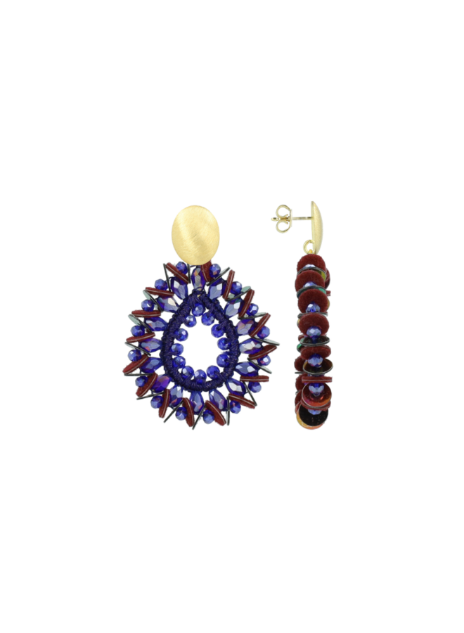 LOTT. oorbellen Robin S Future Dusk/Goud Verguld