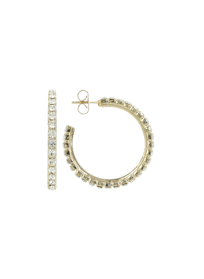 LOTT. oorbellen Noor Creool M Goud Verguld