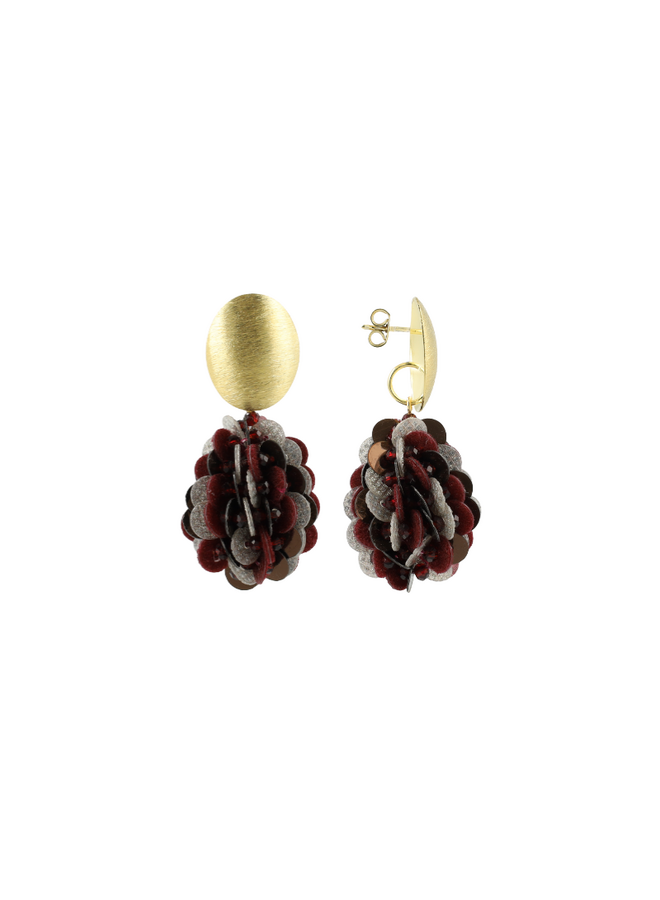 LOTT. oorbellen Estelle Kegel S Multi/Goud Verguld