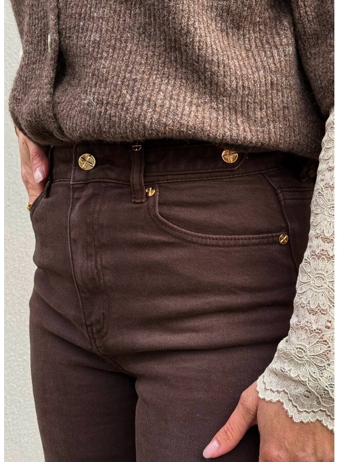 Jeans Rosa Donkerbruin