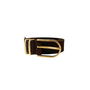 Elvy riem Suède 30496 Bruin/Goudkleurig