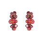 Day & Eve oorbellen E55177-4 Rood/Goudkleurig