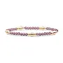 Sparkling Jewels armband Bold Mix Aubergine Quartz Goudkleurig