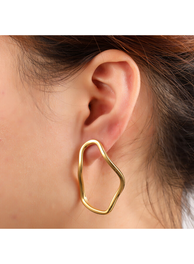 Day & Eve oorbellen E56496-2 Goudkleurig