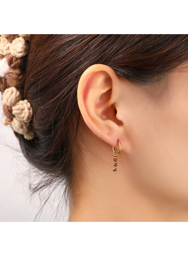 Day & Eve oorbellen E56143-3 Goudkleurig