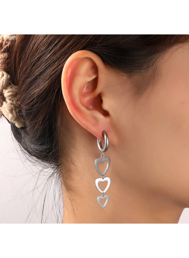 Day & Eve oorbellen E56269-1 Zilverkleurig