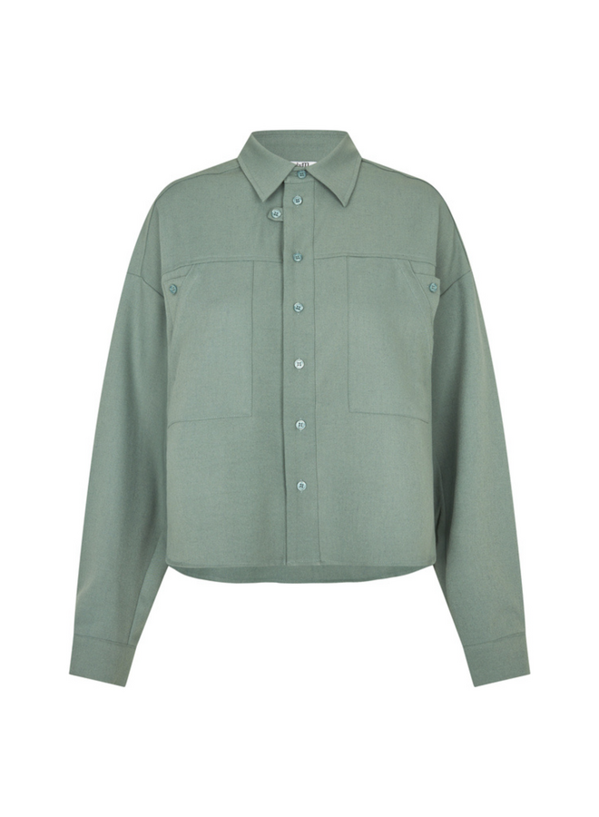 Blouse Levya-M Iceberg Green Melange