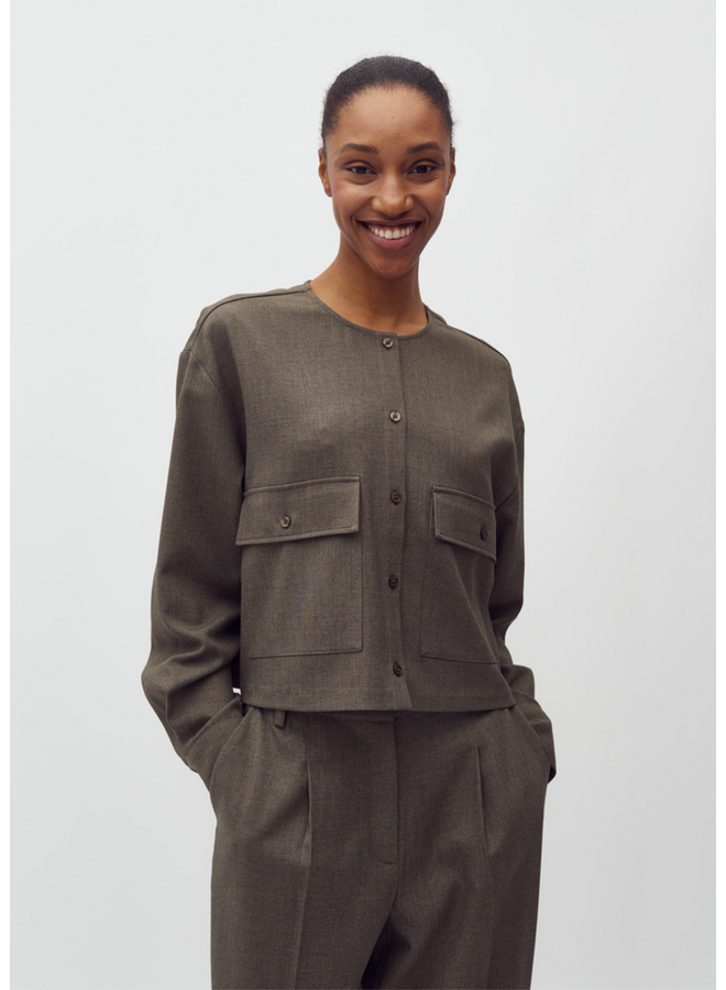 Blouse Lican-M Deep Green Melange