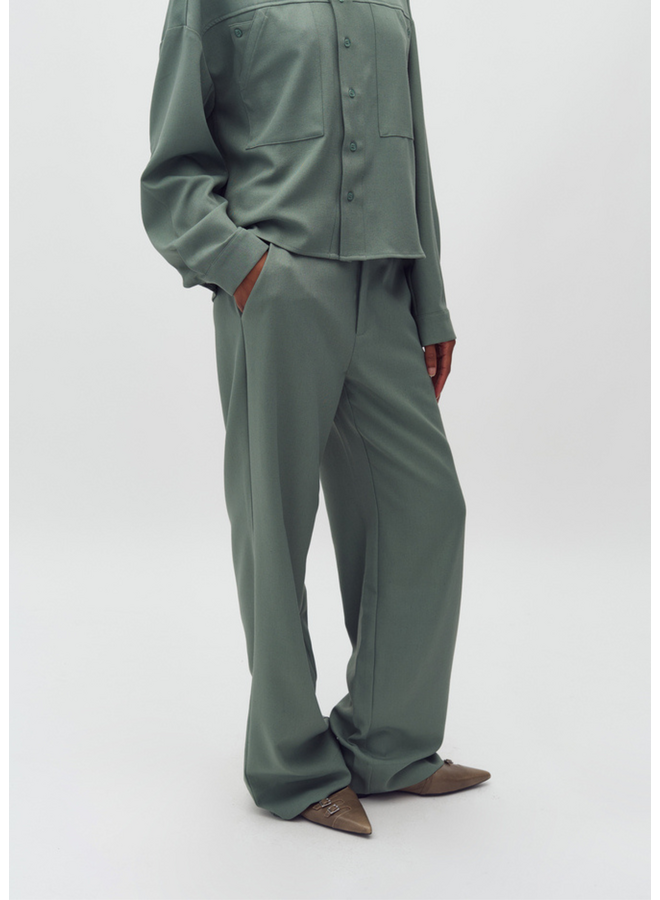 Broek Rihnwen-M Iceberg Green Melange