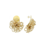 LOTT. oorbellen Maerle Knotted L Goud Verguld